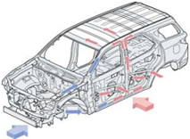 Impact absorbing structure