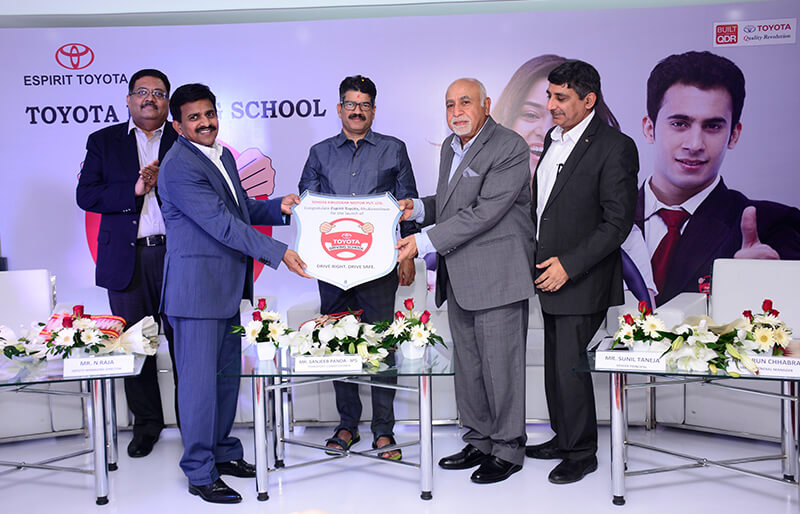 Mr. N Raja - Deputy Managing Director, TKM inaugurating Toyota Driving School at Bhubaneshwar, Odisha