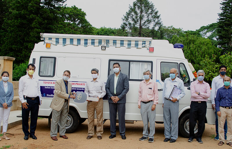 Toyota Kirloskar Motor provides Mobile Medical Unit to IISc to scale up COVID-19 testing in Karnataka