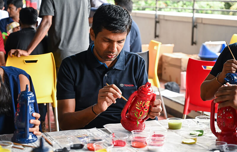 TKM employees participating in the 12th ICARE activity