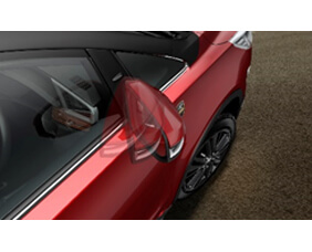 Auto-folding mirrors