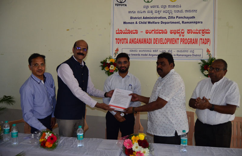 Toyota Kirloskar Motor develops 30 Model Anganwadi Centres in Ramanagara District