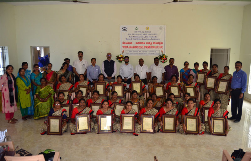 Toyota Kirloskar Motor develops 30 Model Anganwadi Centres in Ramanagara District