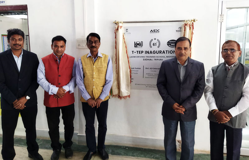 Toyota Kirloskar Motor, Automotive Skill Development Council(ASDC) and Laxmi Driving & Training School, Agartala, Tripura Collaborate towards Rural Skill Enhancement & Employability Through Toyota Technical Education Program [T-TEP]