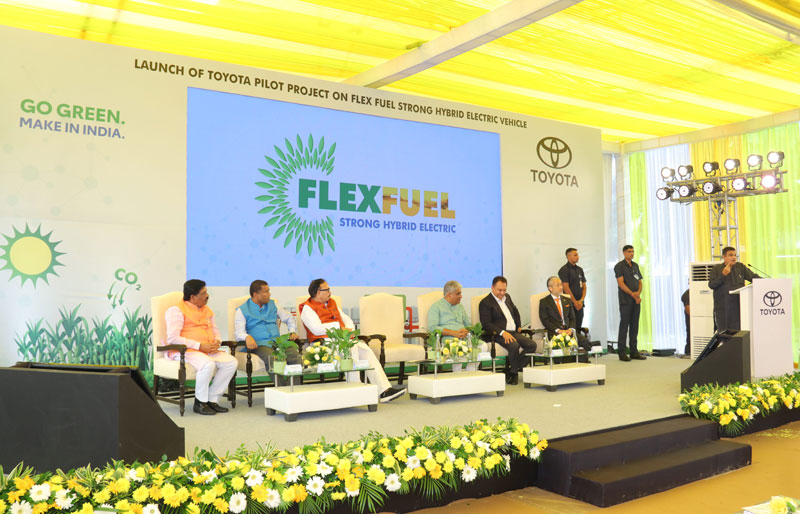 Launch of Toyota’s first of its kind pilot project on Flexi-Fuel Strong Hybrid Electric Vehicles (FFV-SHEV) in India