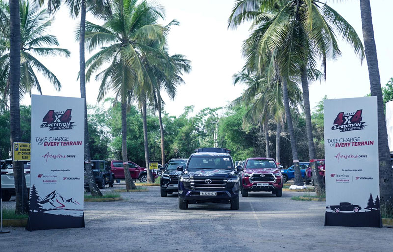 Toyota Kirloskar Motor Flags Off the First Zonal Drive of its ‘Great 4X4 X-pedition’, in the Southern Region of India
             