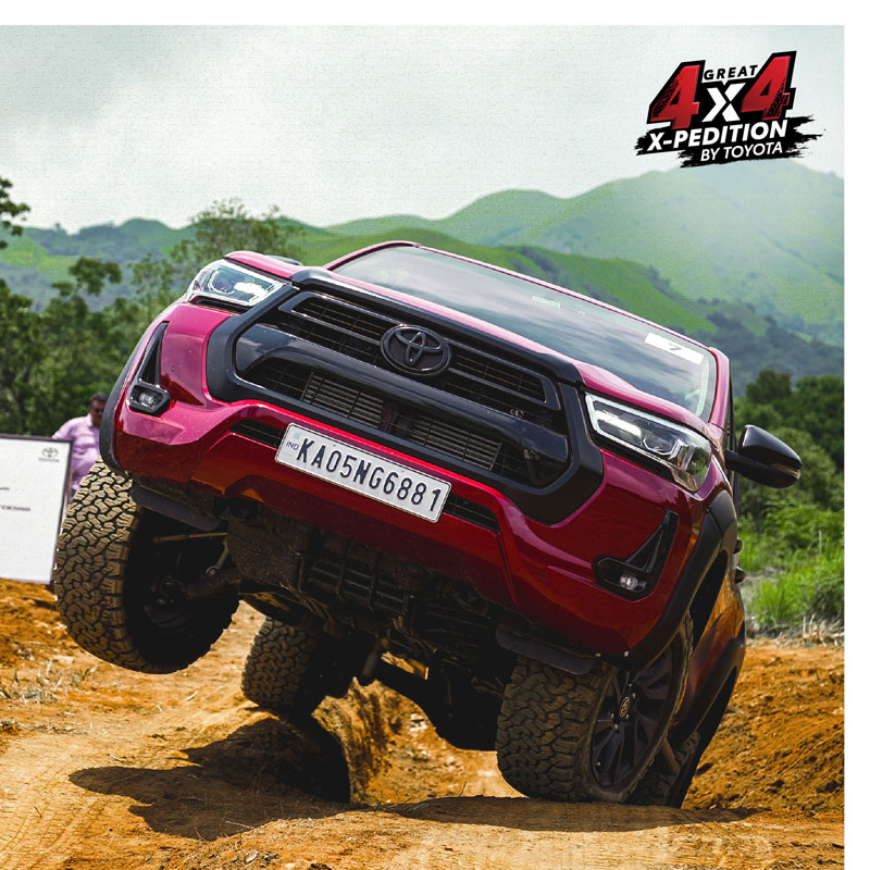 The First-ever ‘Great 4x4 X-pedition by Toyota’ in Southern Region of India, ends on a high note!
               
