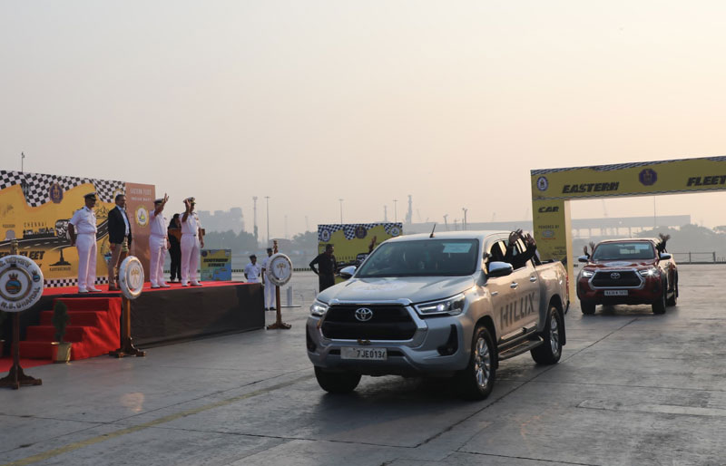 Toyota Kirloskar Motor Join Hands with Indian Navy for the ‘Eastern Naval Fleet Drive - The Eastern Arc', supported by Toyota Kirloskar Motor