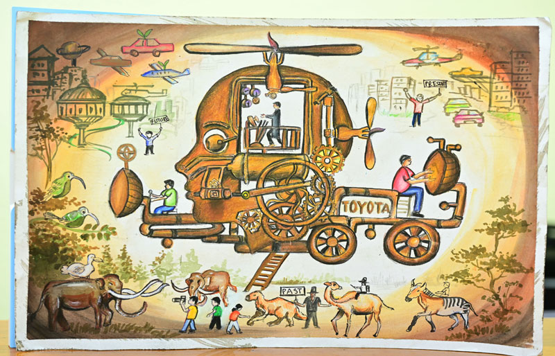 Ms. Sruthi Manojna Vemuri Young Artist from India Recognized as one of the Winners at 16th Global Toyota Dream Car Art Contest