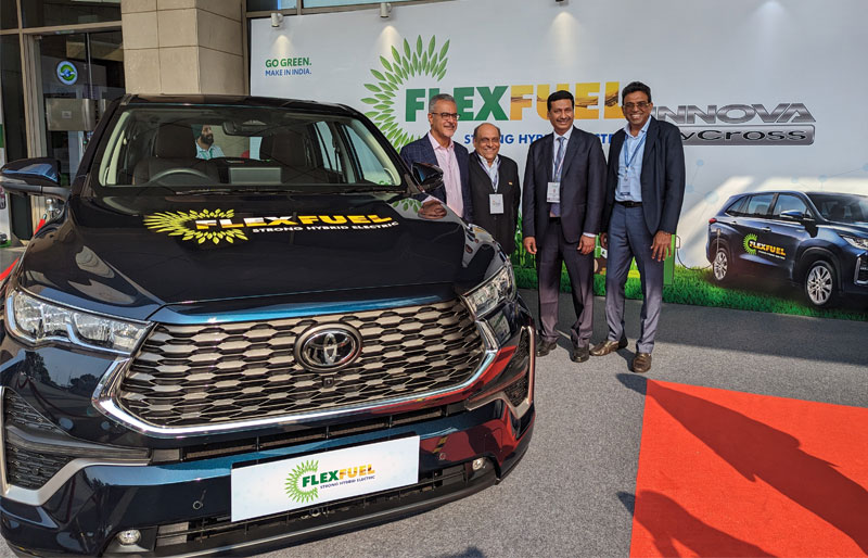 Toyota Kirloskar Motor Showcases its Electrified Flex Fuel Vehicles to Promotes Holistic Approach to Sustainable Mobility, at the India Sugar & Bio-Energy Conference 2023 (ISBEC) Toyota Kirloskar Motor Showcases its Electrified Flex Fuel Vehicles to Promotes Holistic Approach to Sustainable Mobility, at the India Sugar & Bio-Energy Conference 2023 (ISBEC)