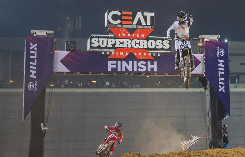 As The Official Vehicle Partner of the Indian Supercross Racing League, Toyota Hilux Brings More Excitement to the 2nd Round of the Dirt Bike Race Held in Ahmedabad