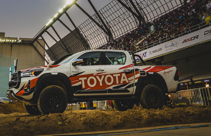 As The Official Vehicle Partner of the Indian Supercross Racing League, Toyota Hilux Brings More Excitement to the 2nd Round of the Dirt Bike Race Held in Ahmedabad