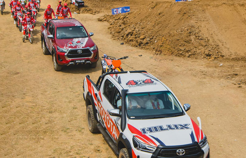 As The Official Vehicle Partner, Toyota Hilux Sparks Thrill in Indian Supercross Racing League’s Final Round of the Dirt Bike Race in Bengaluru