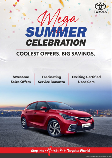 Toyota Kirloskar Motor Announces, ‘Mega Summer Celebration’ 
