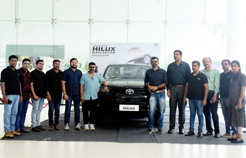 Toyota Kirloskar Motor Showcases the Hilux Black Edition at Amana Toyota, Palakkad in the State of Kerala